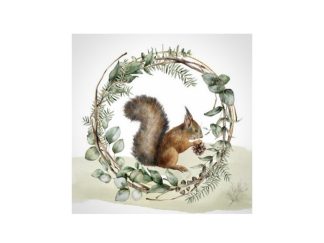 Servett Ekorre Krans