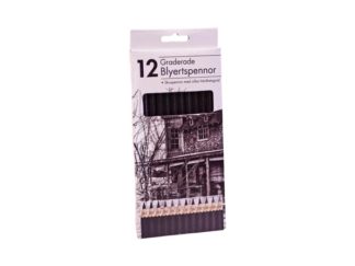 Blyertspennor 12-p Graderade (Skisspennor)