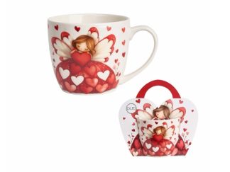 Mugg Angel with Hearts