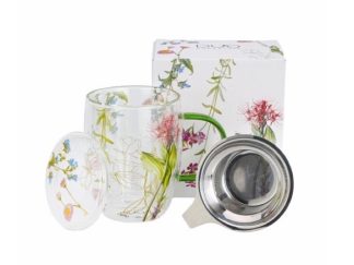 Glasmugg Dubbelväggad Colors of Nature m. Tesil