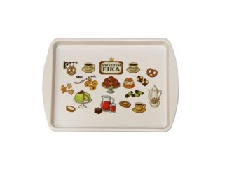Bricka Plåt Fika Liten