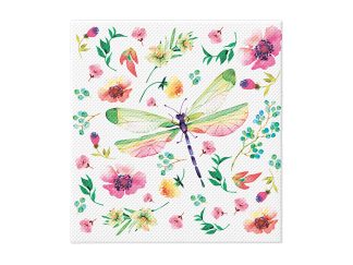 Servett 38x40 cm Pastel Dragonfly