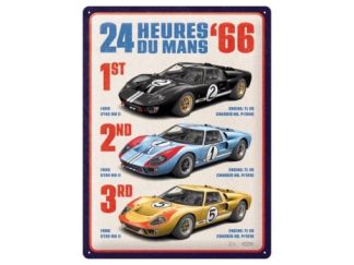 Plåtskylt Ford GT40 Winners 1966