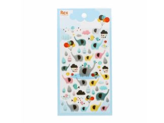 Stickers 3D Elephant Rain Party
