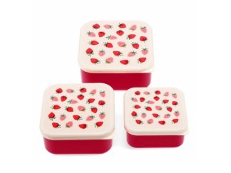 Snacksbox 3-p Little Strawberry