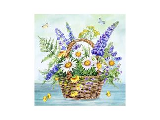 Servett Blomsterkorg