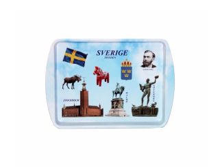 Bricka Plåt Sverige Liten