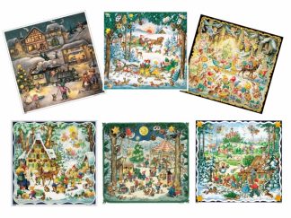 Adventskalender 4-kant Sorterade 10-olika
