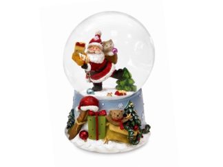 Speldosa Glasglob Tomte