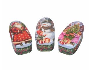 Oval Burk Vintage Christmas 3-olika
