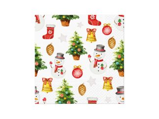 Servett Snowmen Pattern