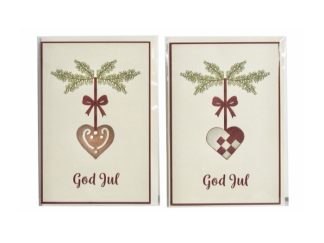 Dubbelt Kort Jul 4-p Scandi Icon