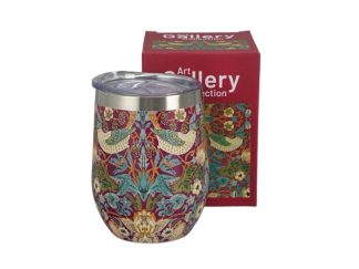 Termosmugg W.M Strawberry Thief Red Small