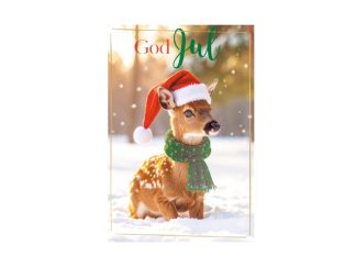 Dubbelt Kort Jul Nr. 192 (3D Rådjur)