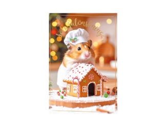 Dubbelt Kort Jul Nr. 191 (3D Hamster)