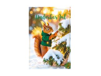 Dubbelt Kort Jul Nr. 190 (3D Ekorre)